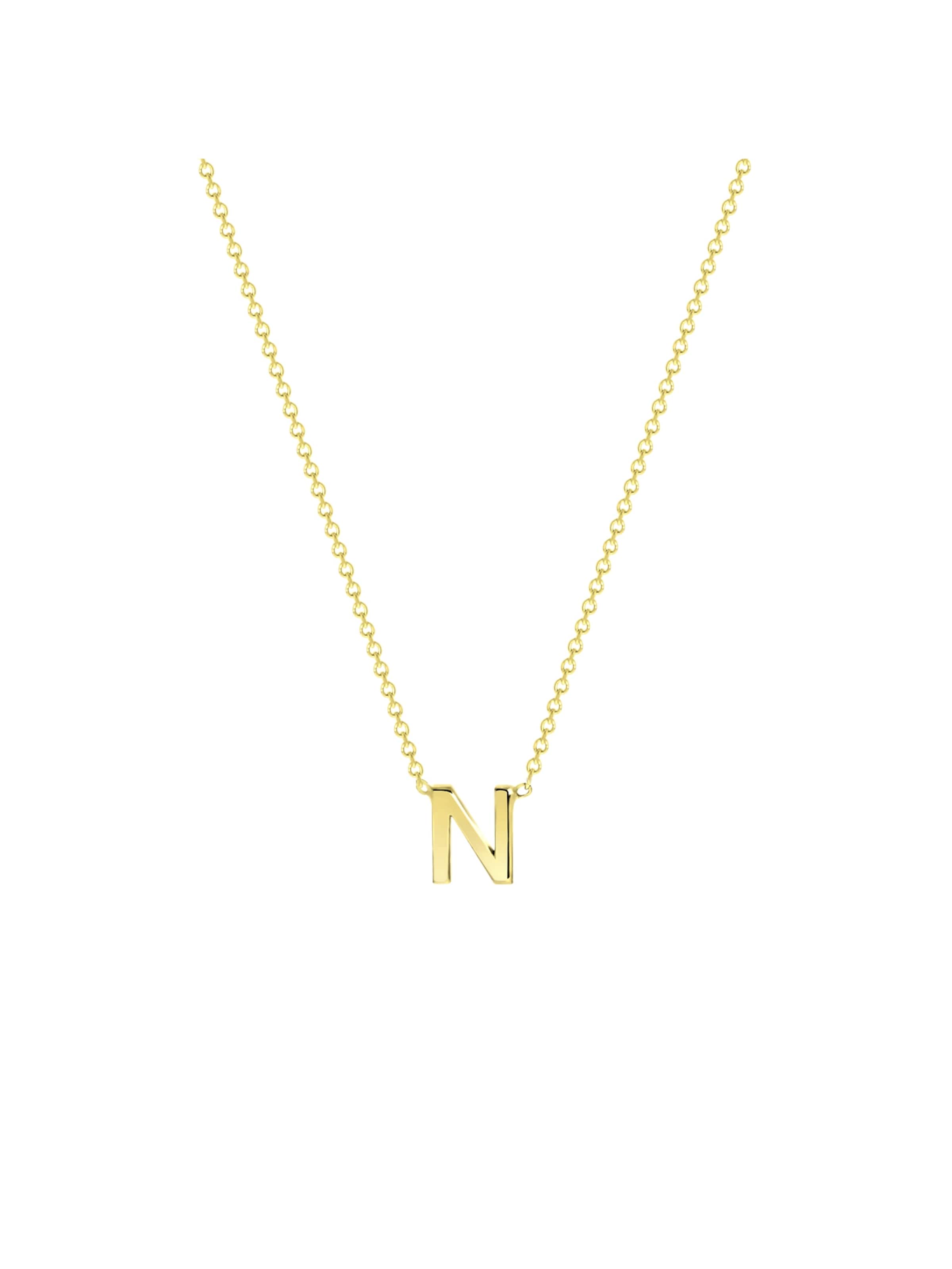Lucardi Ketting 'Buchstabe' in Goud: voorkant