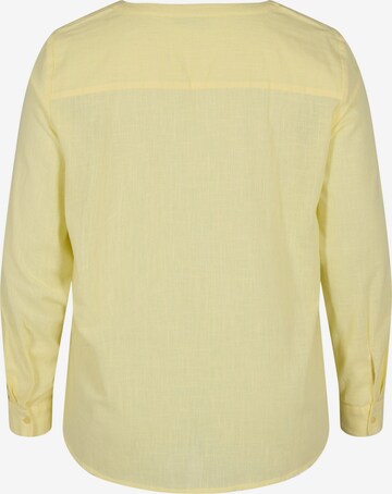 Zizzi - Blusa 'Cananna' em amarelo