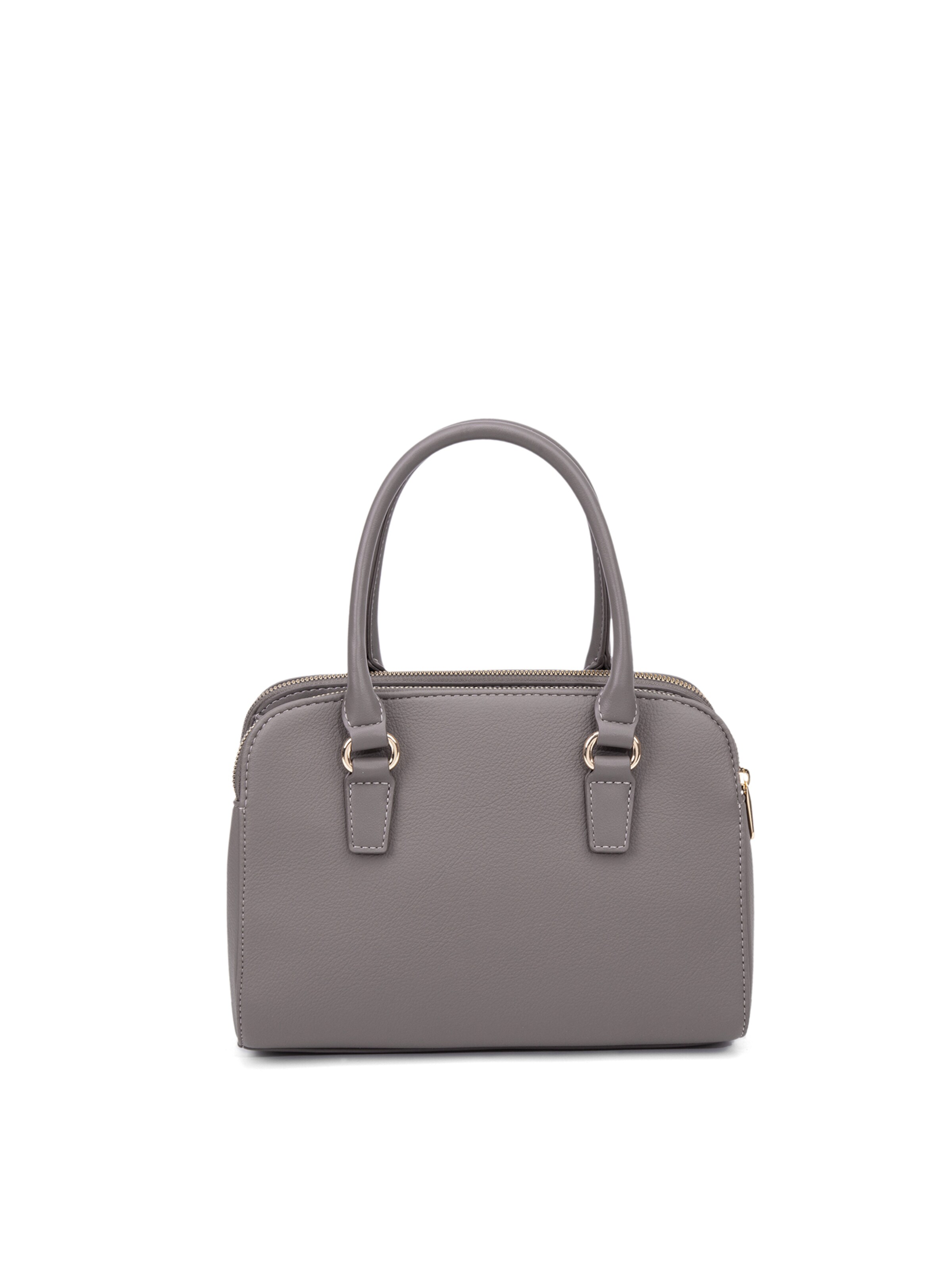 Borsa a mano 'Borsa a Mano Vegan Leather con Zip e Tracolla Rimovibile - David Jones' di David Jones in grigio
