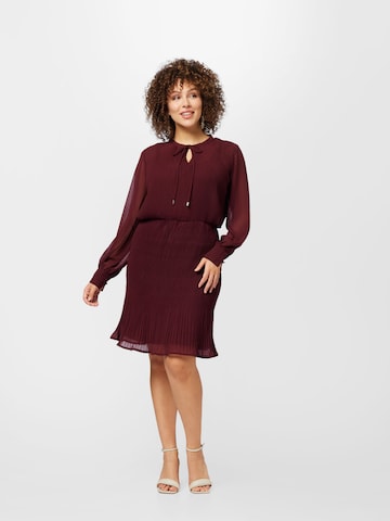 Robe 'Branka' ABOUT YOU Curvy en rouge : devant