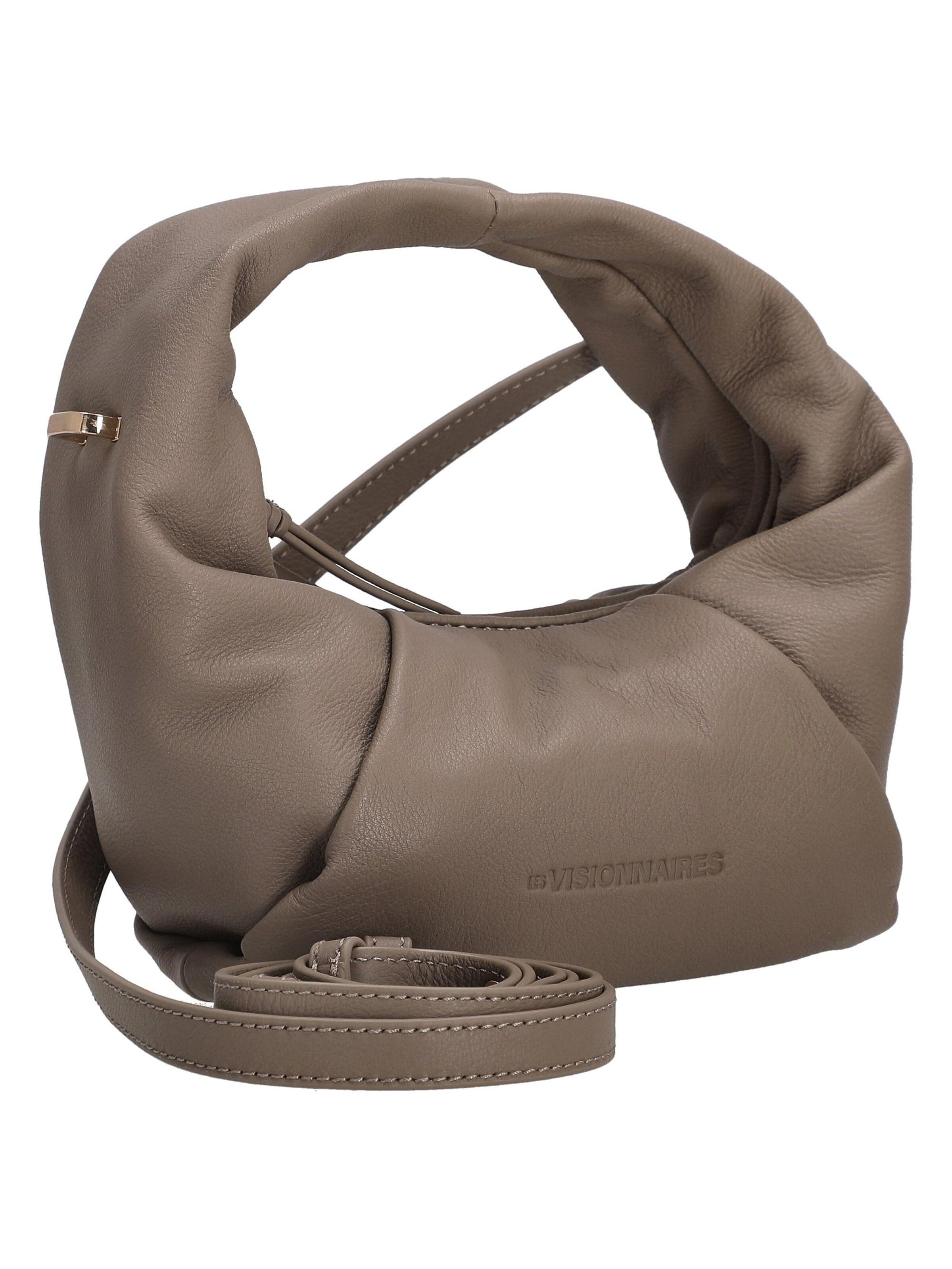 Les Visionnaires Umhängetasche 'Greta Mini Essential Soft Grainy'‌‌‌ in Grau