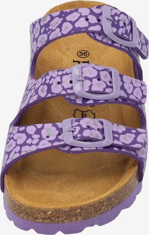 Palado Slippers 'Kids Capri G Print' in Purple