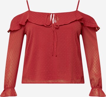 ABOUT YOU Curvy Blouse 'Marika' in Roze: voorkant