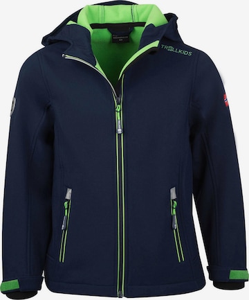 TROLLKIDS Weatherproof jacket 'Fjord' in Blue: front