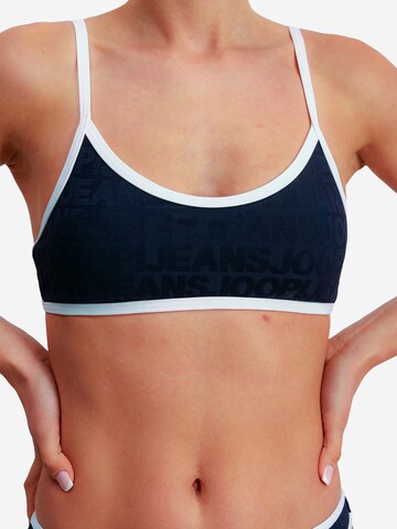 JOOP! Triangel Bikinitop in Blau: Vorderseite