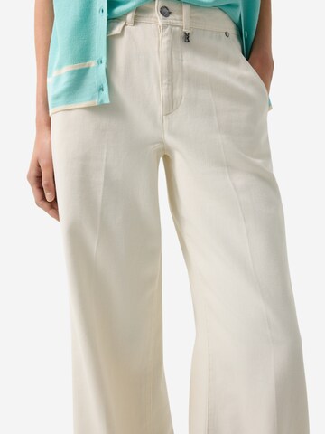 BOGNER Wide Leg Jeans 'Rica' in Beige