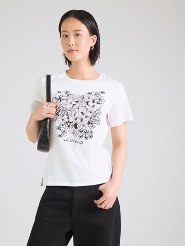 T-shirt 'BORA' Weekend Max Mara en blanc : devant