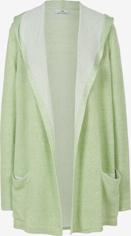 Peter Hahn Knit Cardigan in Green: front