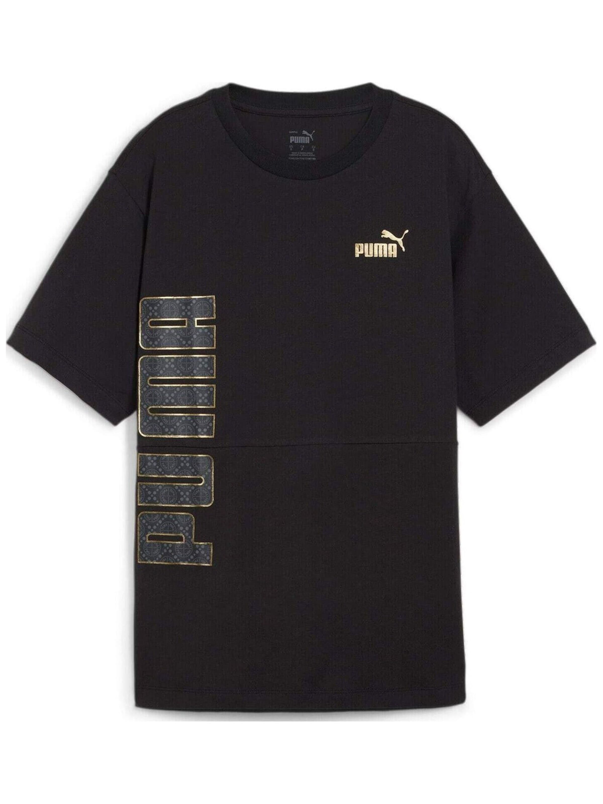 PUMA Shirt 'Puma Power Logo Love' in XS in Black, Item view
