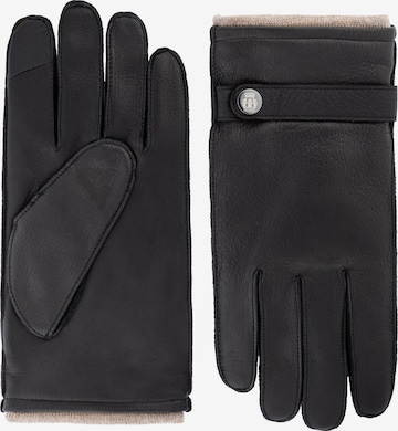 Mezzoguanti ' WILHELMSHAVEN' di Roeckl in nero: frontale