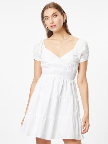 HOLLISTER Dress in White: front