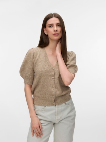 VERO MODA Cardigan 'VMDOFFY' i beige: forside