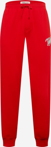 Tapered Pantaloni di Tommy Jeans in rosso: frontale