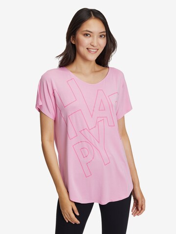 Betty Barclay Oversize-Shirt mit V-Ausschnitt in Pink: predná strana