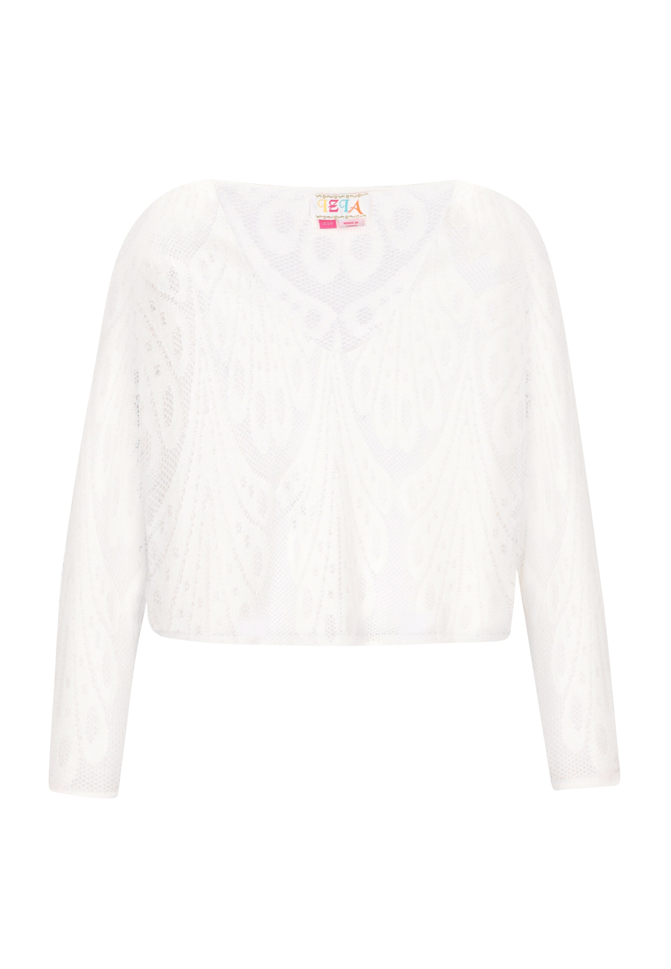 IZIA - Pullover 'Fashion Look' em branco: frente