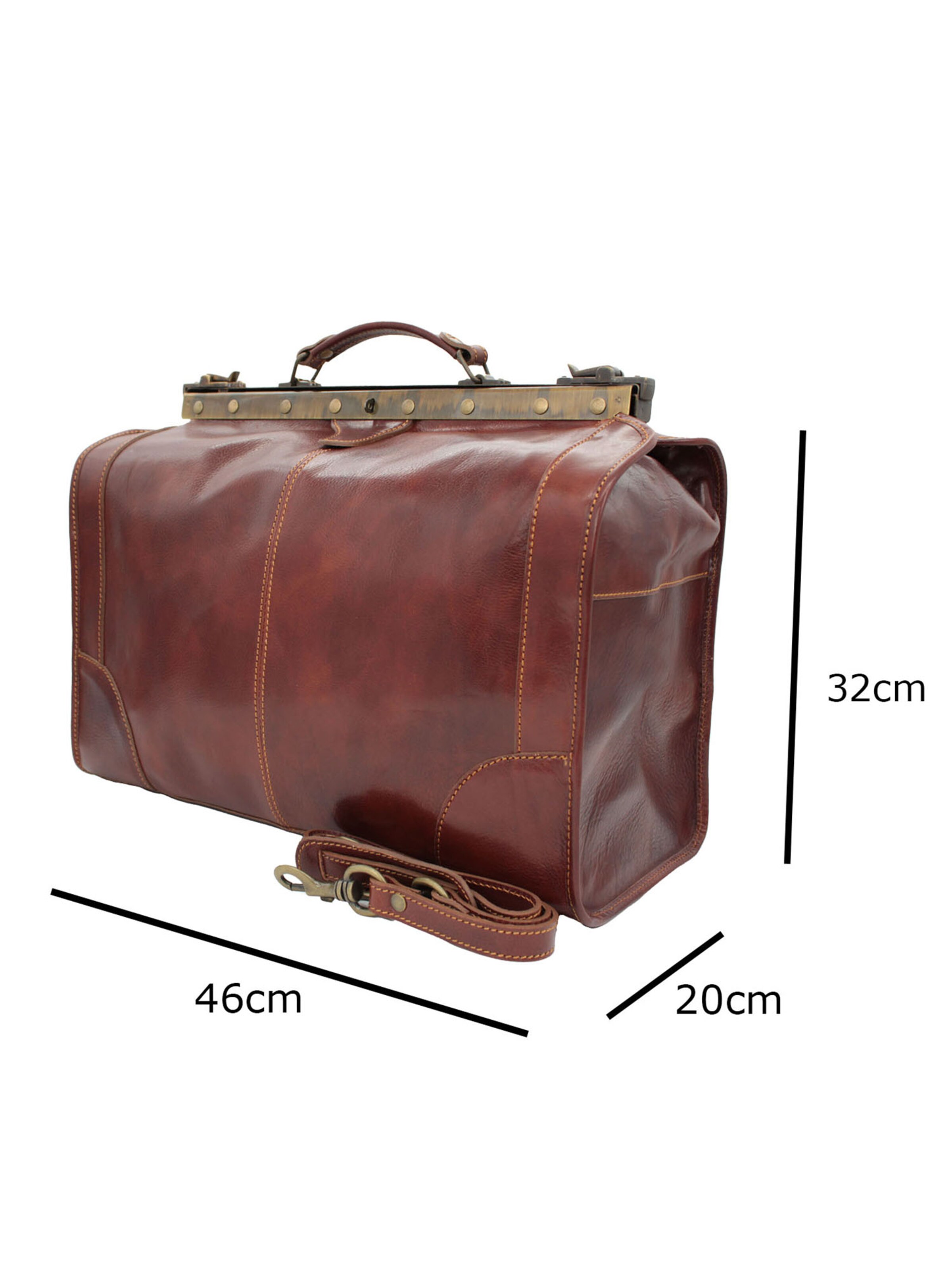 bupell Reisetasche 'Riziero'‌‌‌‌‌‌‌‌‌‌ in Braun