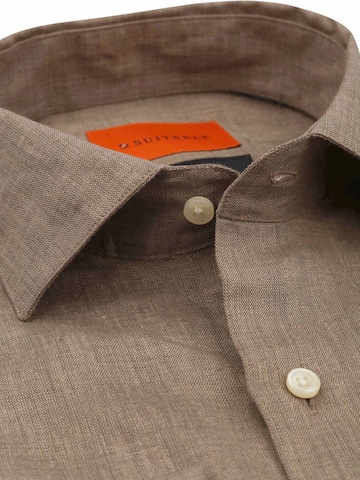 Suitable Comfort fit Button Up Shirt in Grey