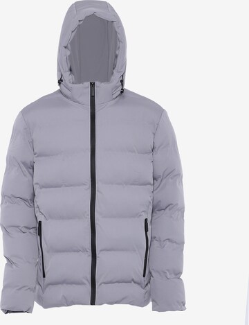 Veste d’hiver Yuka en gris : devant