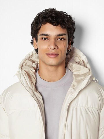 Bershka Winter jacket in White