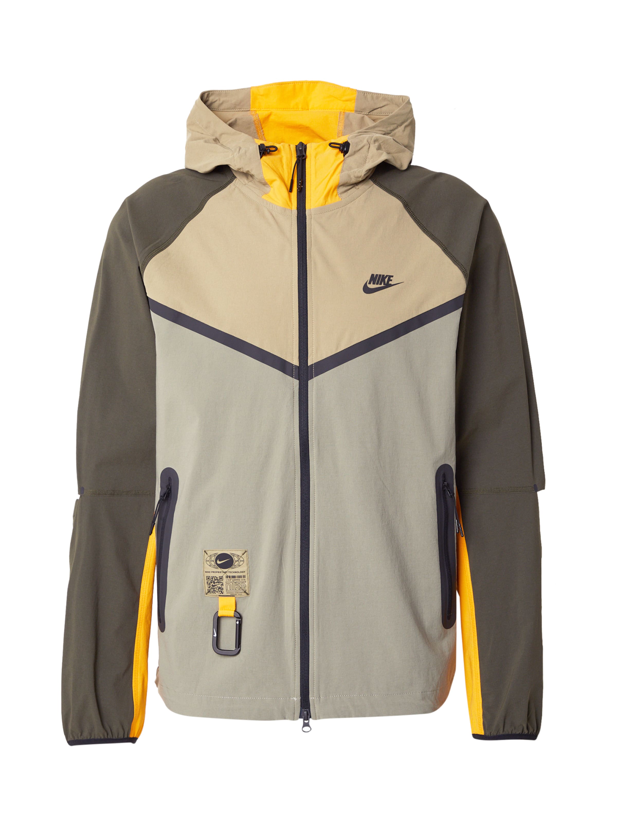 Nike Sportswear Демисезонная куртка в Зеленый: спереди