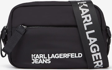 juoda KARL LAGERFELD JEANS Rankinė su ilgu dirželiu ' ESSENTIAL ': priekis