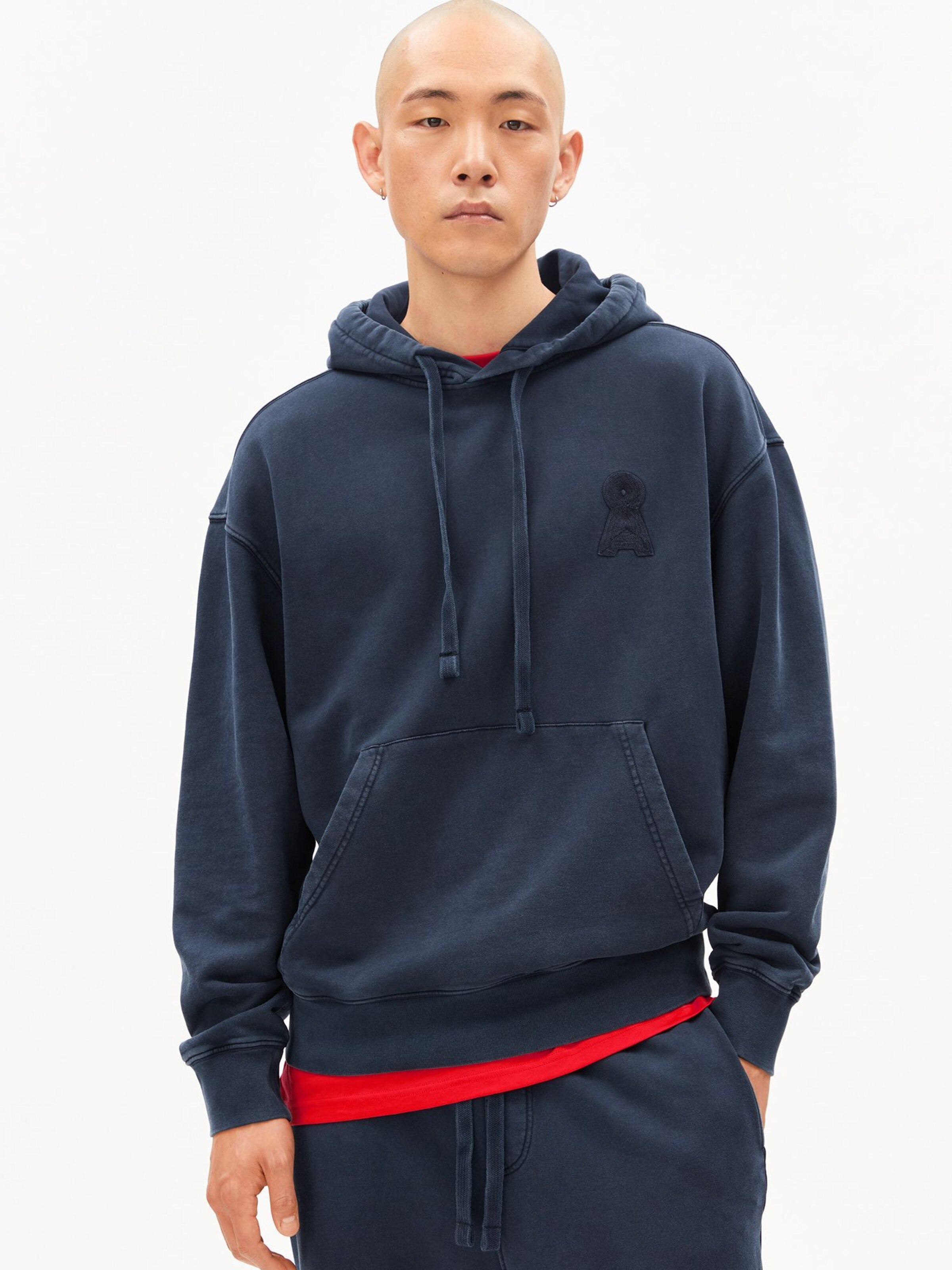 ARMEDANGELS Kapuzenpullover in Blau: Vorderseite