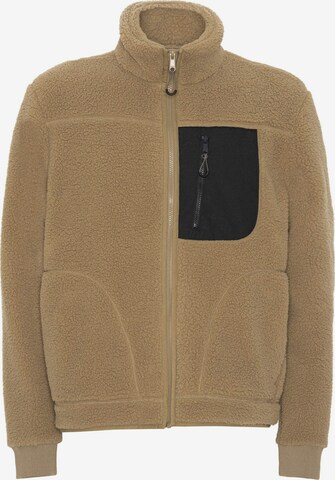 Superstainable Fleece Jacket 'Kirby' in Brown: front