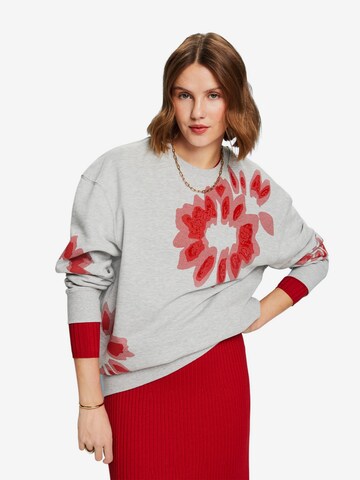 ESPRIT Sweatshirt in Grijs: voorkant