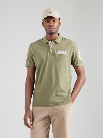 NAPAPIJRI Poloshirts 'E-AMUNDSE' in Grün: Vorderseite