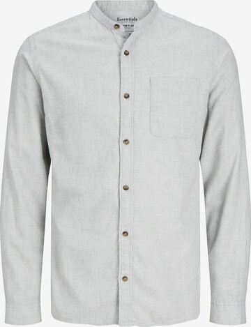 JACK & JONES Button Up Shirt 'Jjeband' in Grey: front
