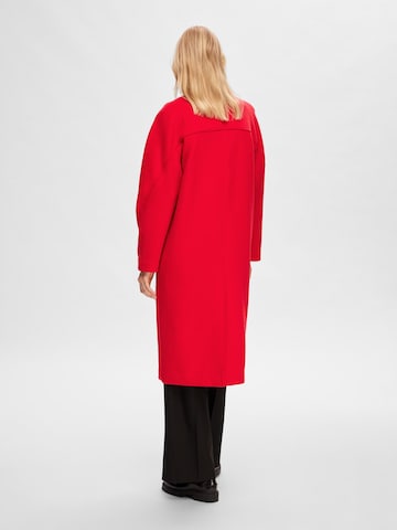 SELECTED FEMME Between-Seasons Coat in Red