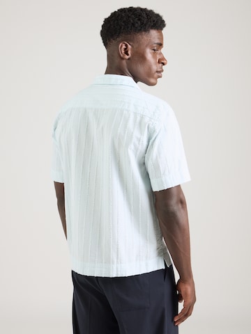 Abercrombie & Fitch Rovný strih Košeľa - Modrá