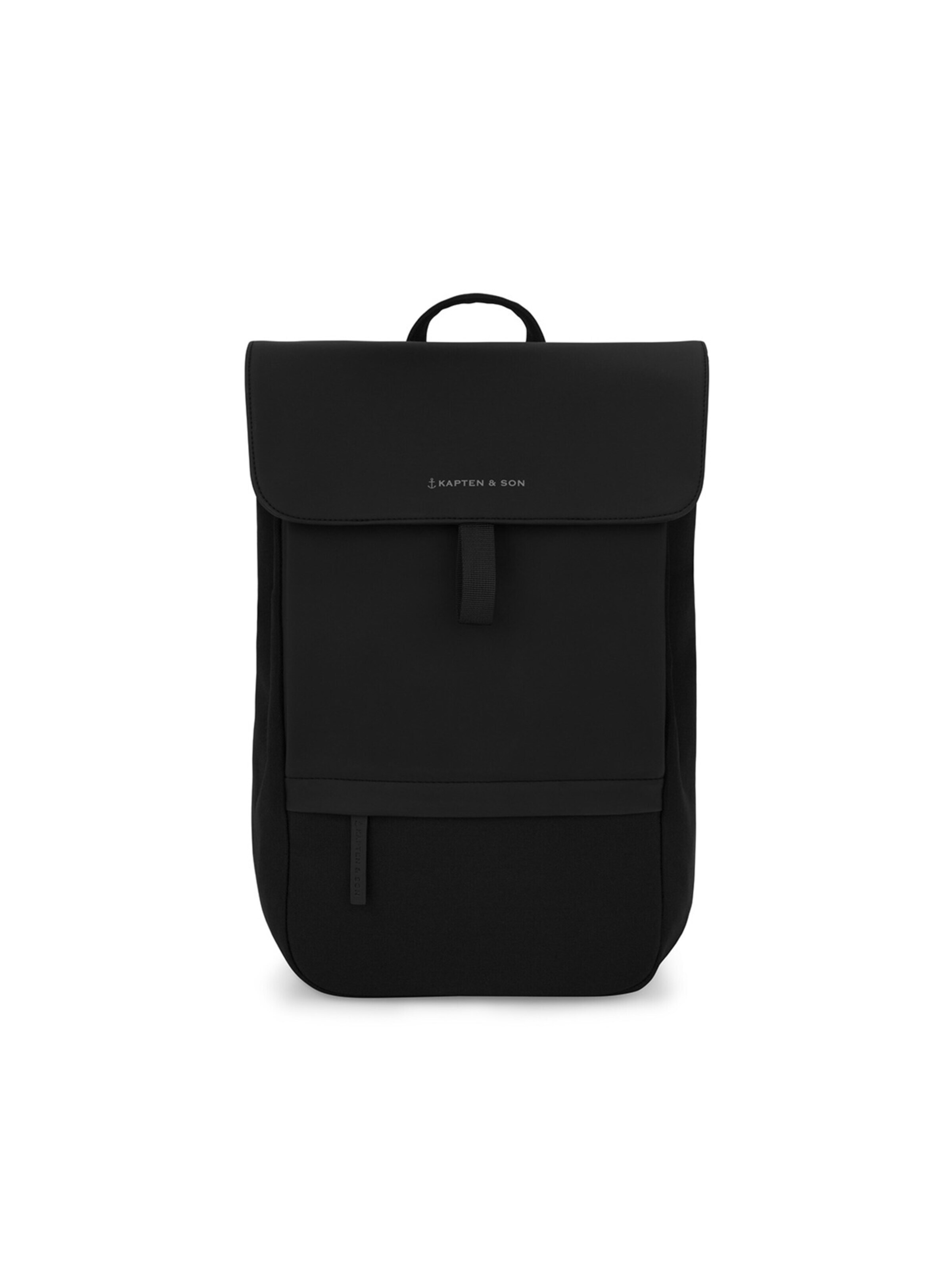 Kapten & Son Batoh 'Fyn Small All Black' – černá: přední strana