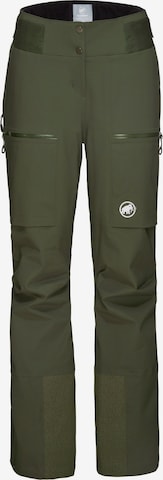 MAMMUT Workout Pants 'Stoney' in Green: front