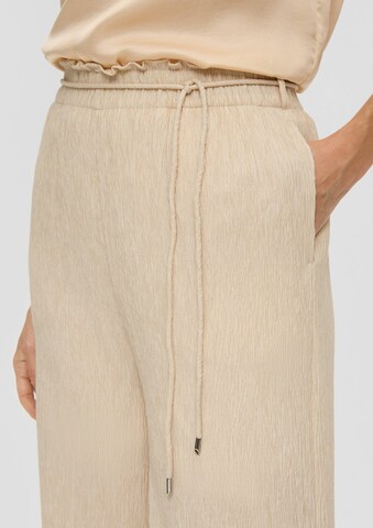 s.Oliver BLACK LABEL Wide Leg Hose in Beige