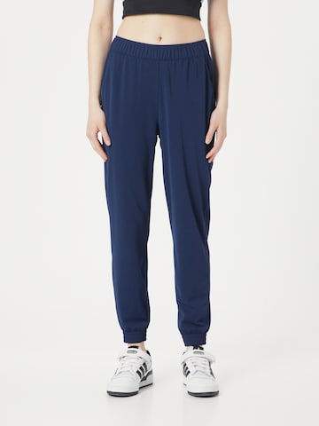 ADIDAS GOLF Tapered Workout Pants in Blue: front