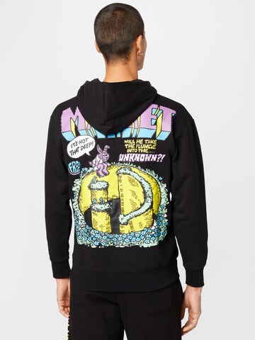 MARKET - Sudadera 'Smiley Into The Unknown' en negro