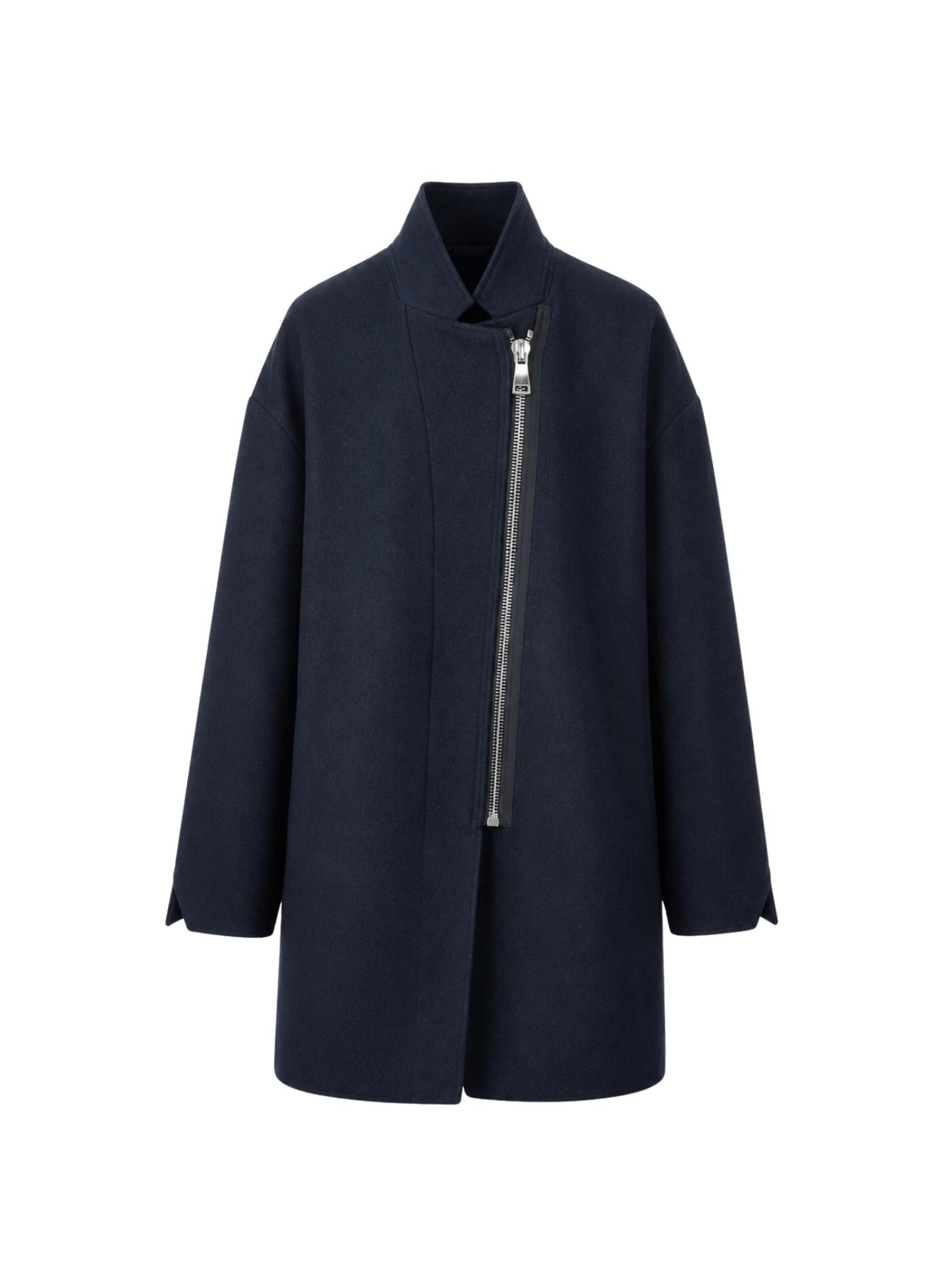 Manteau outdoor 'AMBER Coat' Christine on the clouds en bleu : devant