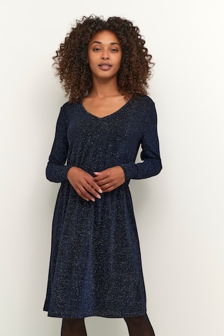 Robes en maille 'Erlene' Kaffe en bleu : devant