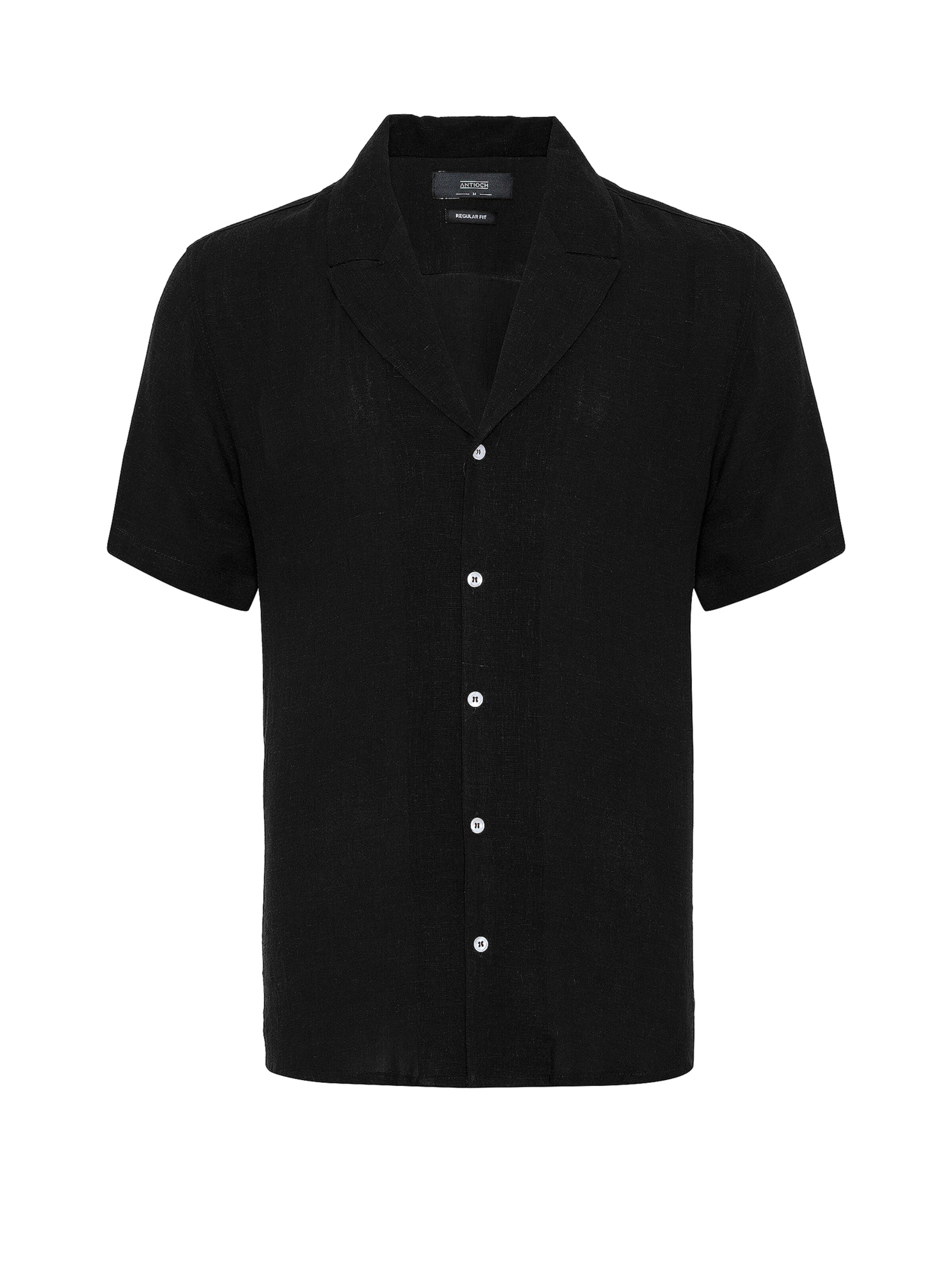 Antioch Regular fit Button Up Shirt in Black: front