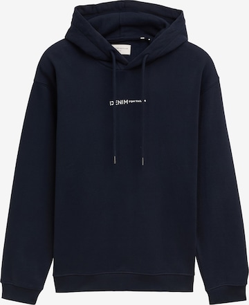 Sweat-shirt TOM TAILOR DENIM en bleu : devant
