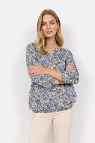 Soyaconcept - Blusa 'FELICITY' em azul: frente