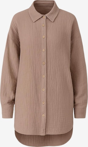 WENOR Oversizeshirt 'LAYNA' in Grau: Vorderseite