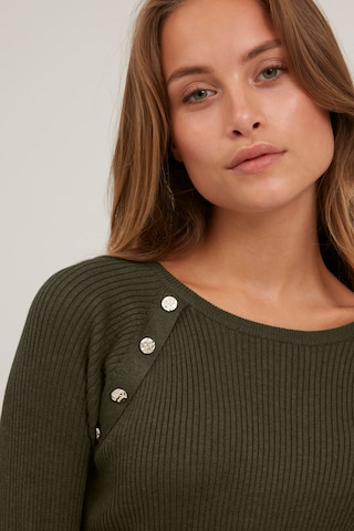 PULZ Jeans Sweater 'PZSARA' in Green