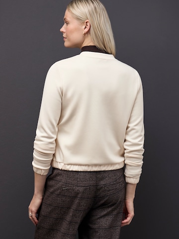 STREET ONE Zip-Up Hoodie in Beige