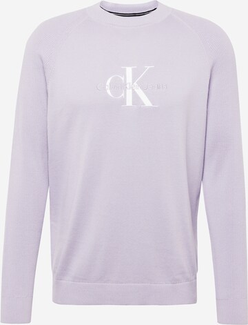 Calvin Klein Jeans - Pullover 'DRIVER' em roxo: frente