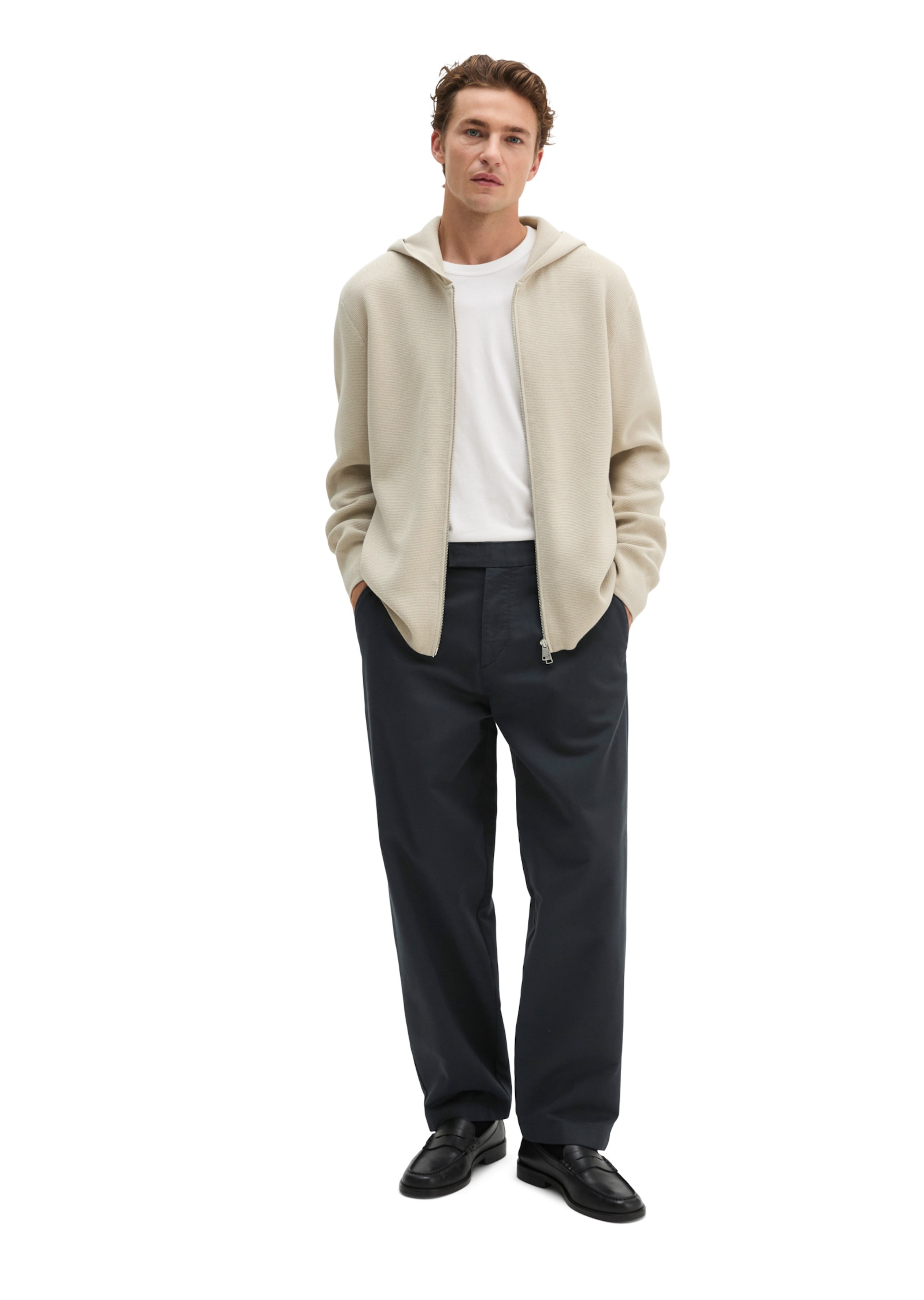 Vestes en maille Marc O'Polo en beige