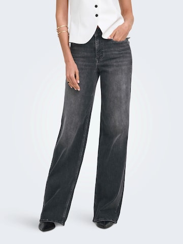 Wide leg Jeans 'ONLMadison Blush' di ONLY in nero: frontale