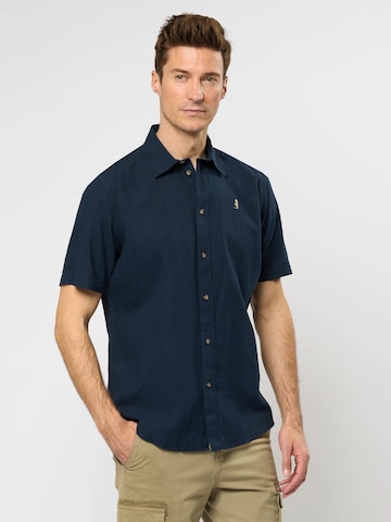 MCS Regular fit Overhemd 'Fort Worth' in Blauw: voorkant