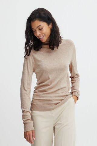 b.young Pullover 'PIMBA' in Beige: Vorderseite